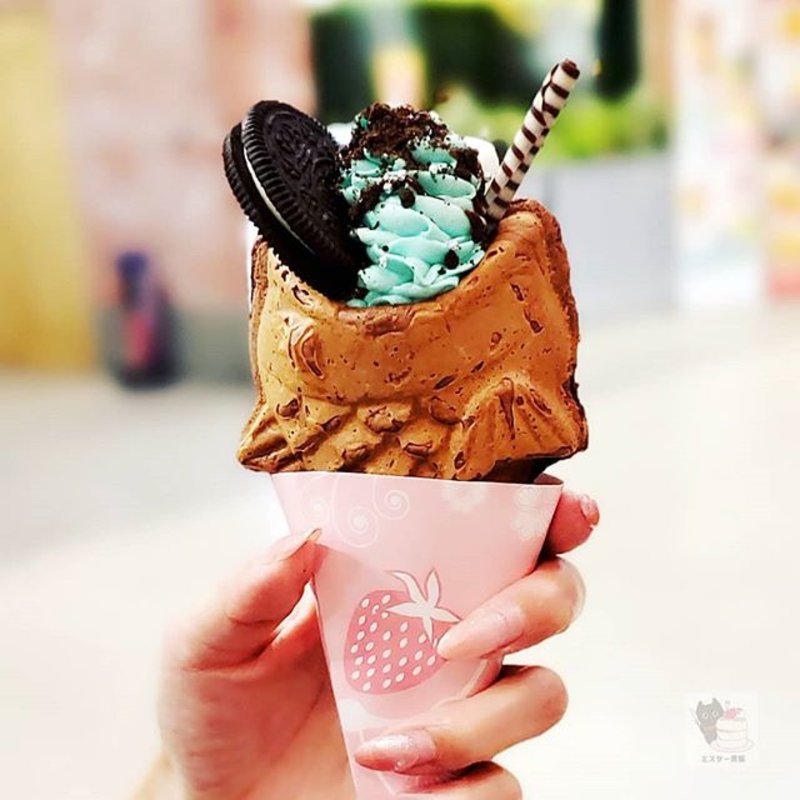 鯛パフェ チョコミント (鯛パフェ 横浜ワールドポーターズ店)