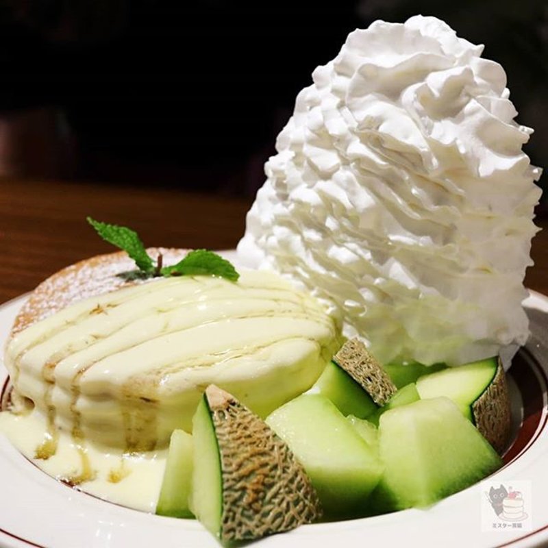 アンデスメロンとはちみつのパンケーキ(Eggs 'n Things 銀座店)