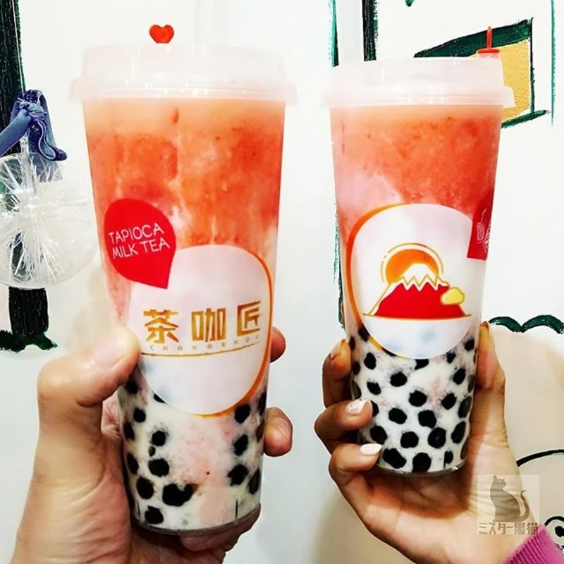 苺ラテ(茶咖匠(チャカショウ) 原宿竹下通り店)