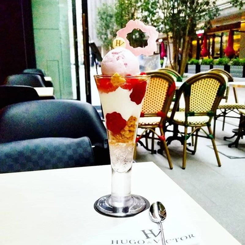 パフェ 桜ラテ(HUGO & VICTOR 日本橋高島屋S.C店)