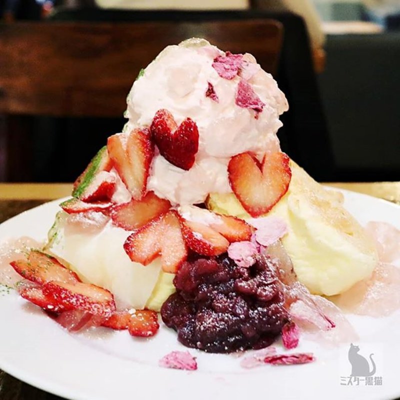 桜と苺の春爛漫パンケーキ(ESPRESSO D WORKS 渋谷)