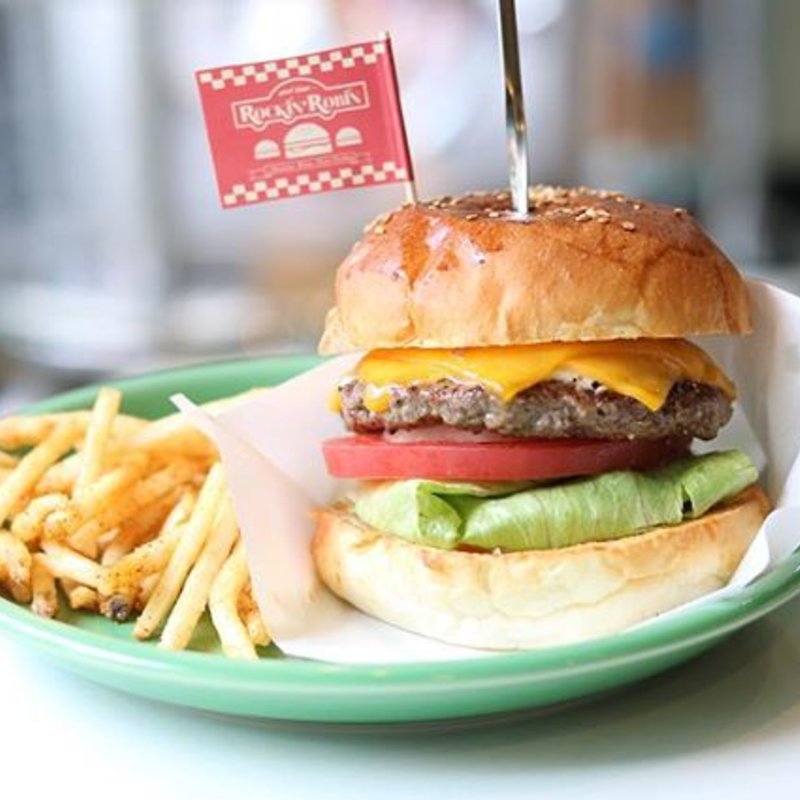 Wチーズバーガー(ロッキンロビン 大須店)