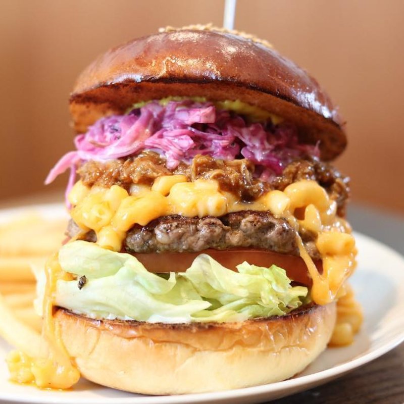 プルドポークマカロニチーズバーガー(エース バーガー カフェ （Ace Burger Cafe）)
