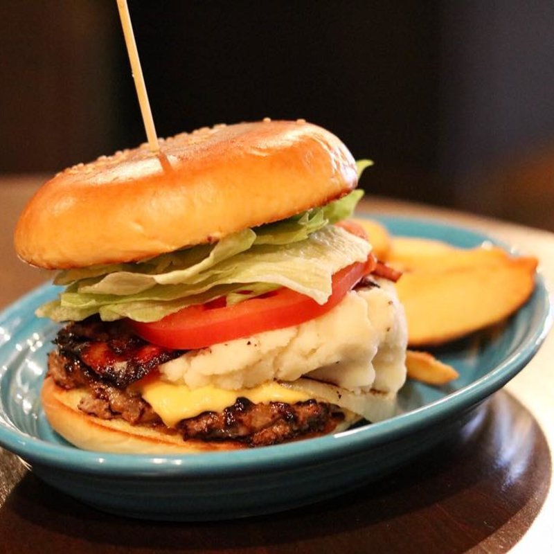 マッシュポテト&ベーコンバーガー(SMASH HEAD)