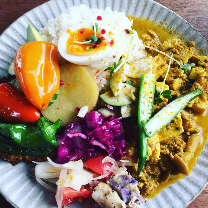 あいがけカレー(おちゃどころtumugu)