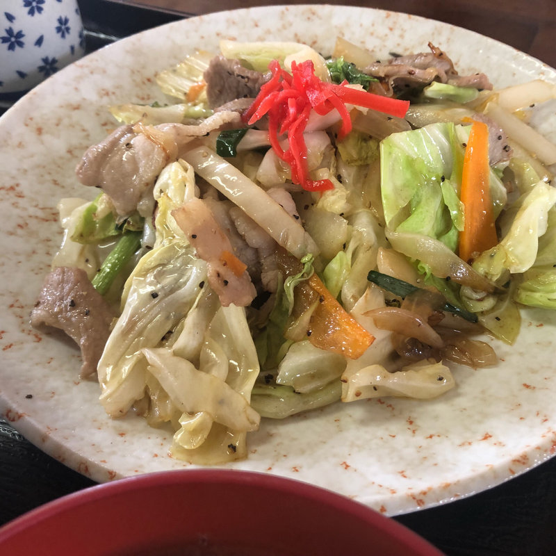にくやさい炒め定食(やおとく食堂 )