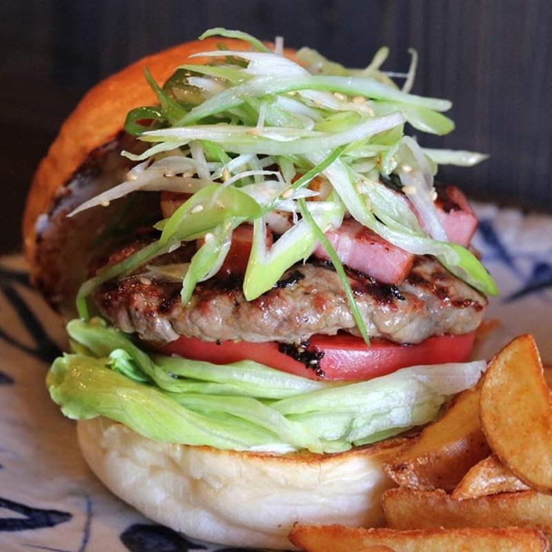 ねぎ塩ベーコンハンバーガー(三六〇 さんろくまる)