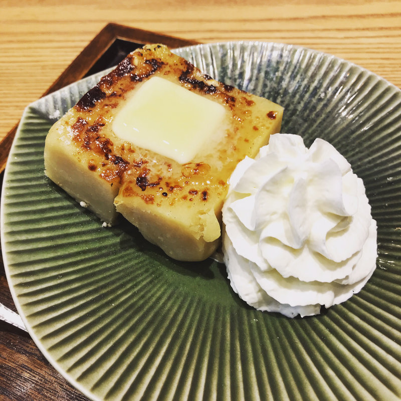 芋ようかんの和三盆ブリュレ(和カフェ Tsumugi アリオ亀有店)