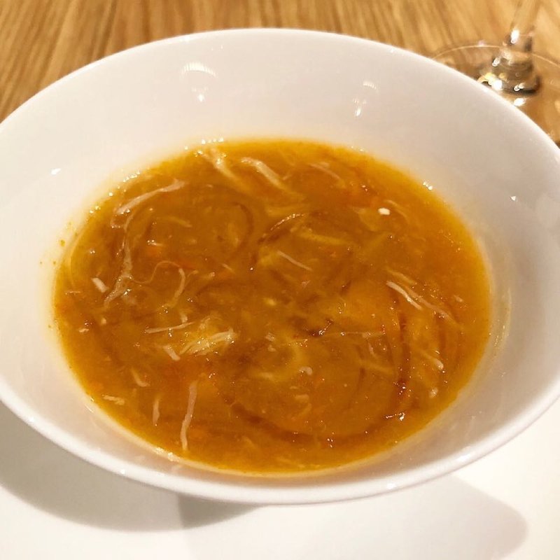 蟹とフカヒレの茶碗蒸し(四川料理 蜀江)