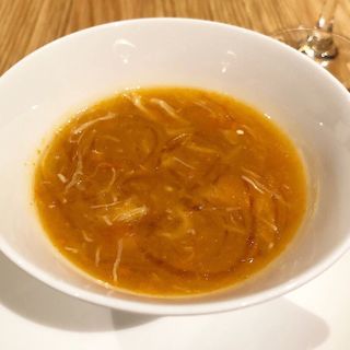 蟹とフカヒレの茶碗蒸し(四川料理 蜀江)