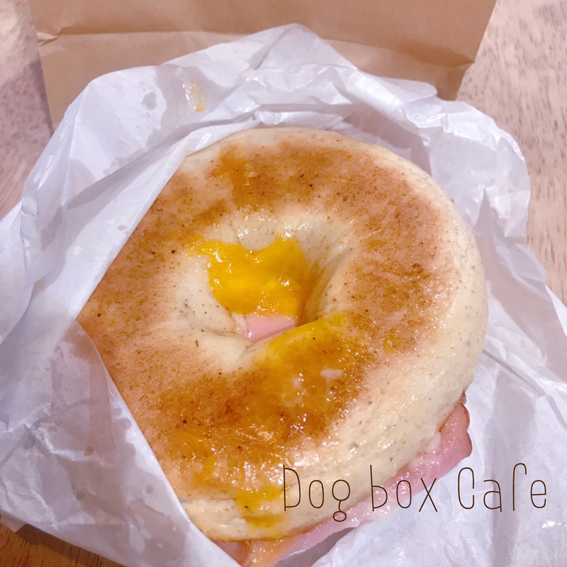 ベーコンとチーズのベーグル(Dog box)