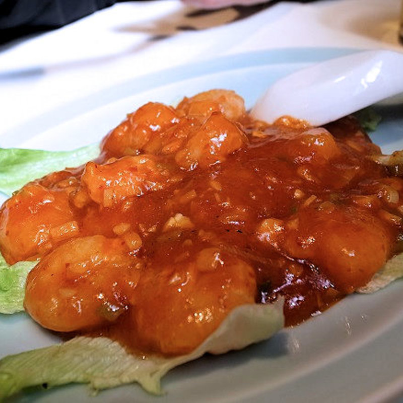 小海老の唐辛しいため(北京飯店)