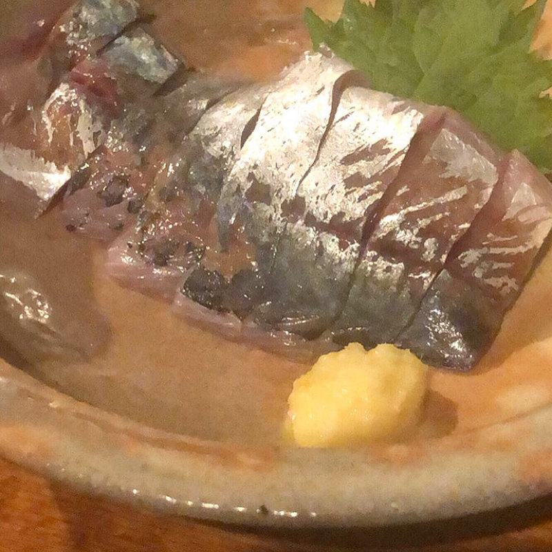 アジ刺身(たぱす)