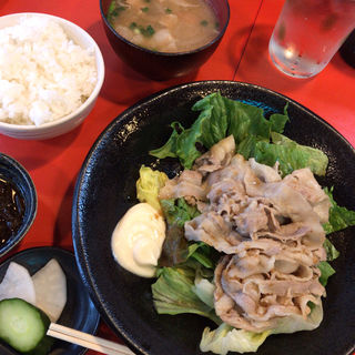 生姜焼き定食(沖縄料理護佐丸 / Okinawa Restaurant GOSAMARU)
