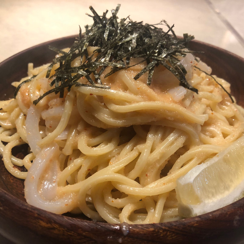 明太子パスタ(壁の穴 渋谷本店)
