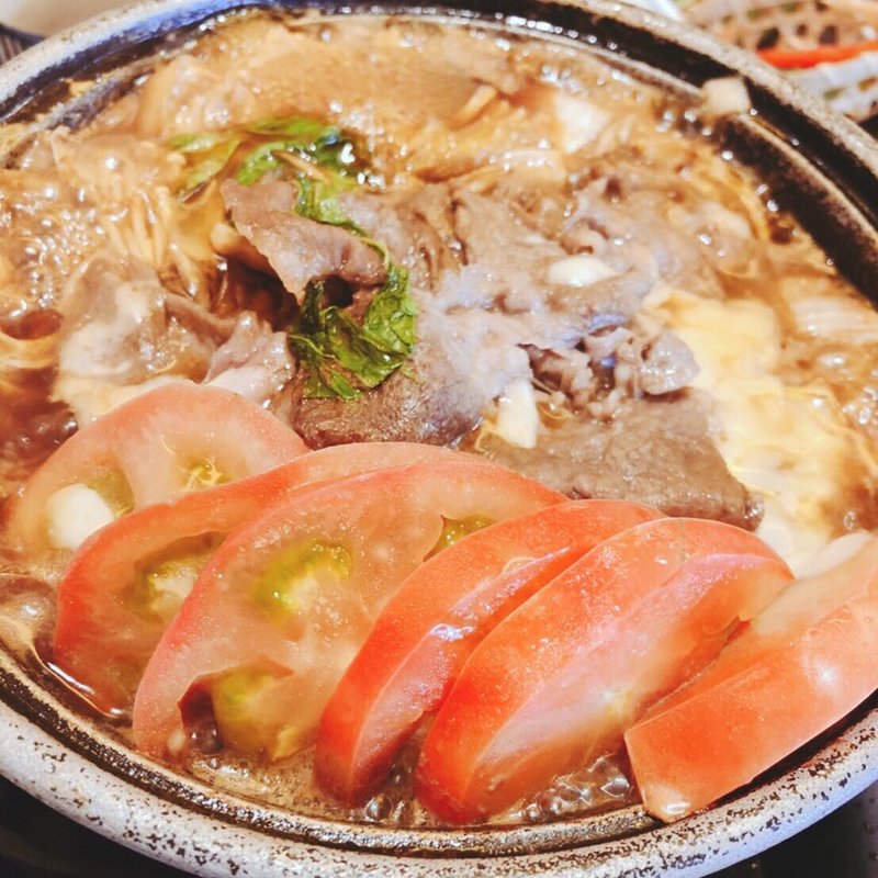 トマトすき焼き定食(かごの屋 藤沢辻堂店 )