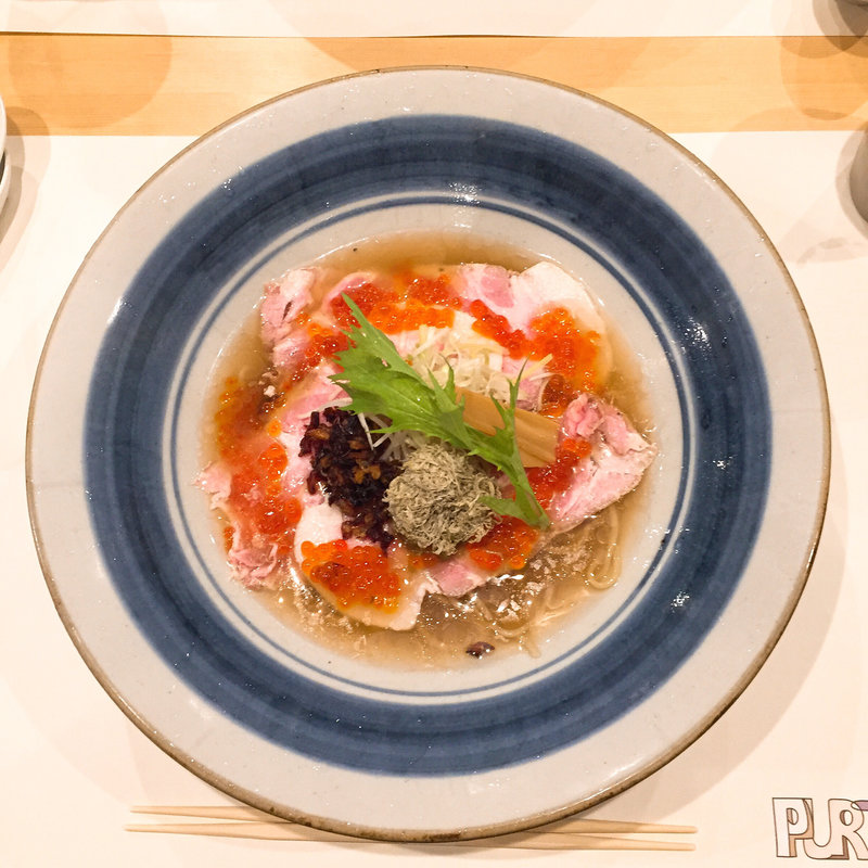 イクラと禁断冷製塩らーめん(純至派ラーメン RAMEN PURISM)