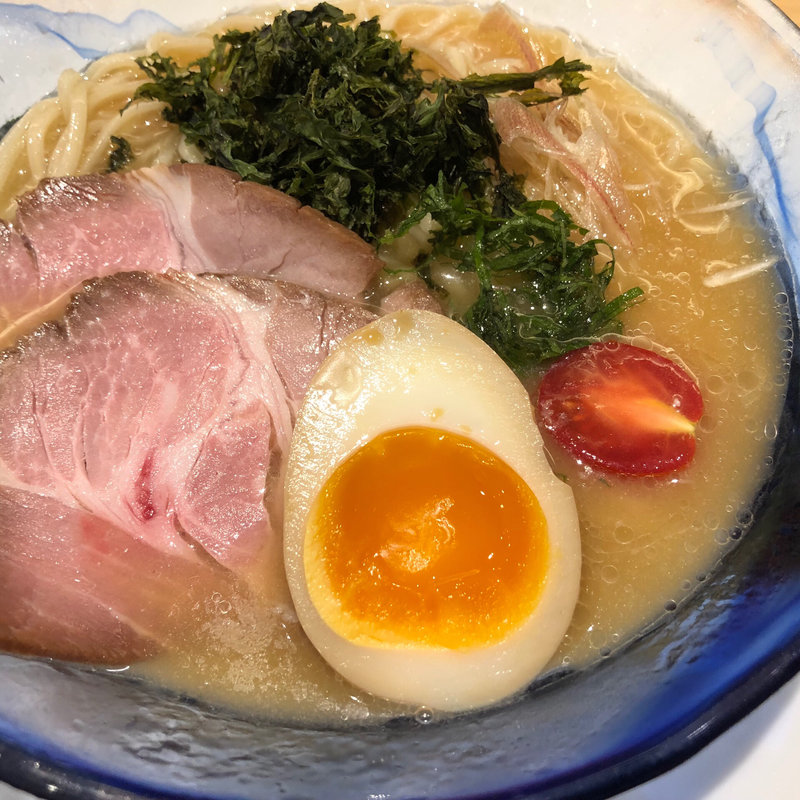 冷鯛(つめたい)麦味噌らーめん(うまい麺には福来たる 西大橋店)