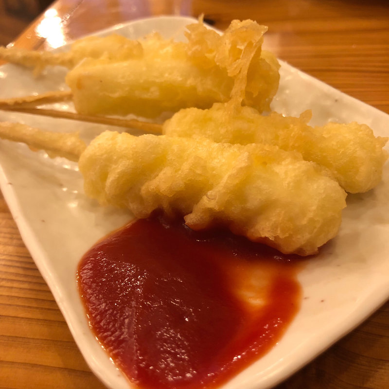 のびーるチーズ串(海鮮屋台 おくまん 鳳駅前店)