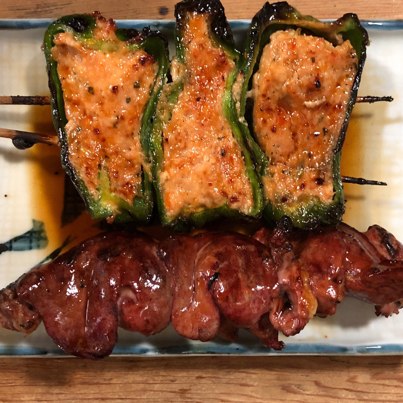 ピーマン肉詰め(鳥竹総本店)