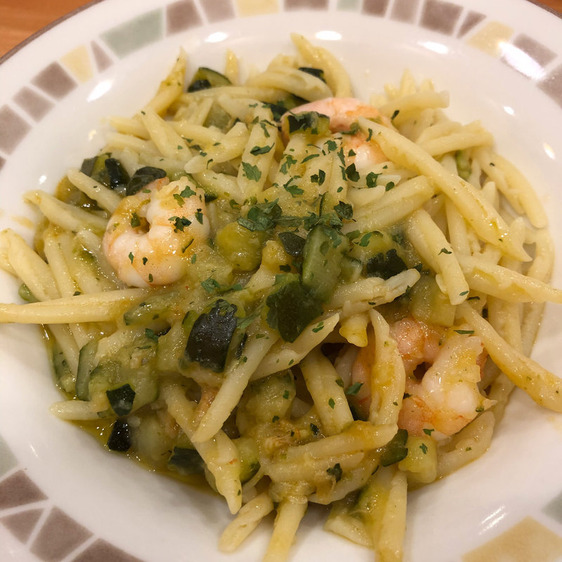 エビとズッキーニのトロフィエ(サイゼリヤ イオン米沢店 （Saizeriya）)