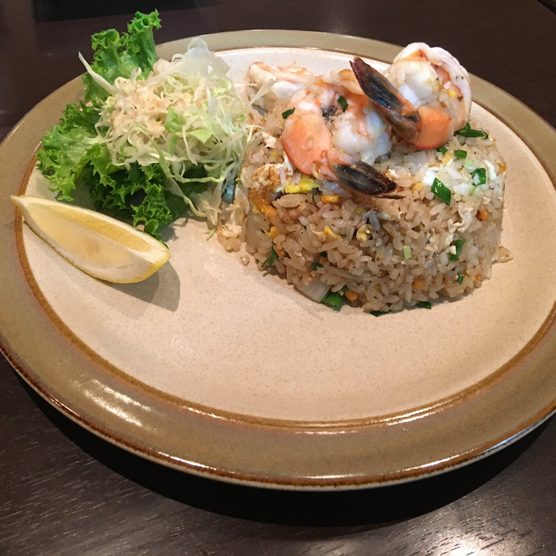 エビチャーハン(カオ・パッ・ングー)(ガパオ)