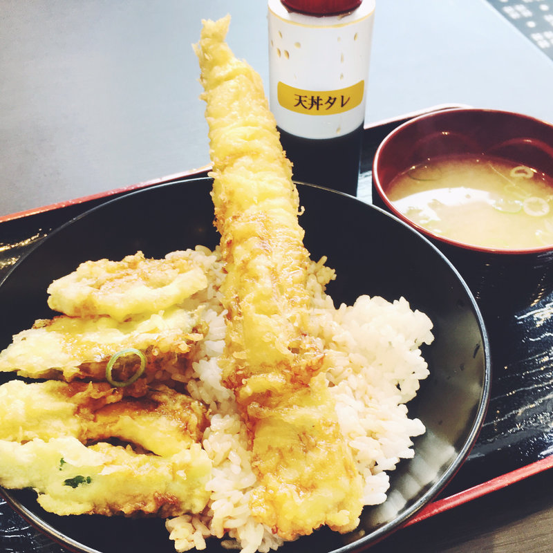 穴子天丼(資さんうどん 博多千代店)