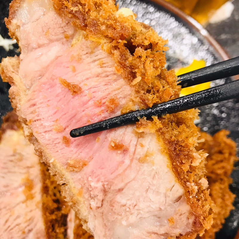 リブロースかつ定食 ご飯大盛り ご飯おかわり1回(普通)(とんかつ檍 大門店)