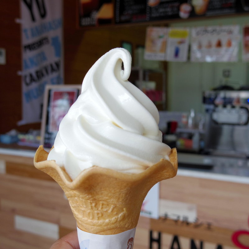 雪の茅舎　酒粕ソフトクリーム(ハナマルシェ 道の駅にしめ店 )