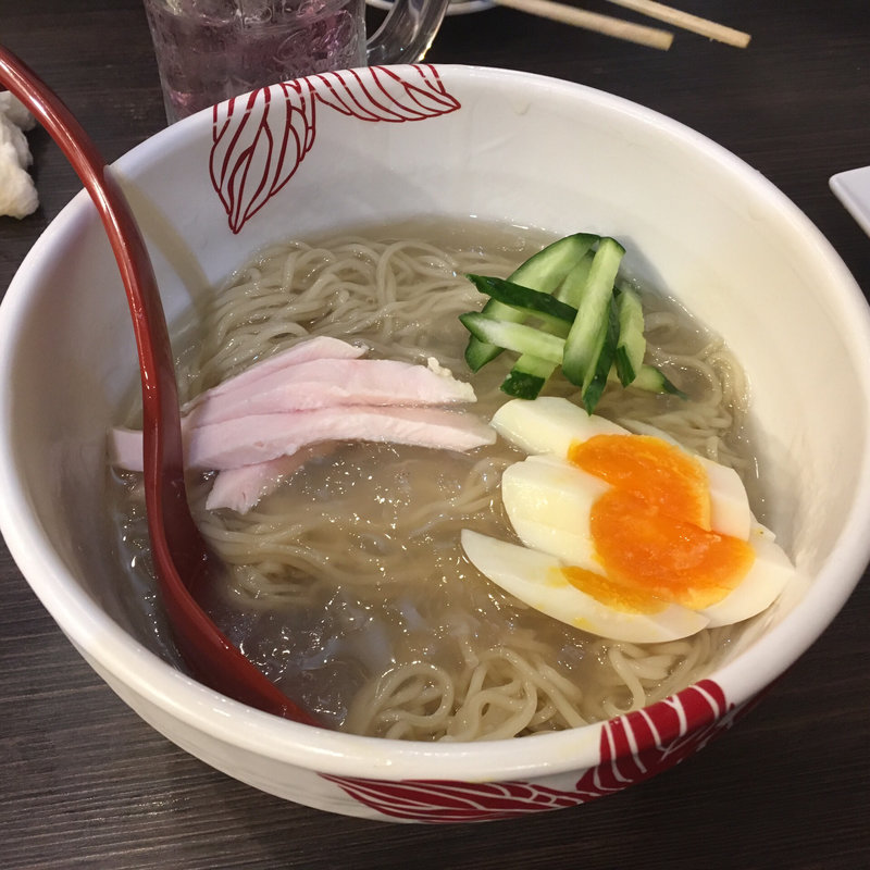 冷やしぷよぷよ鶏そば(麺処 あす花)