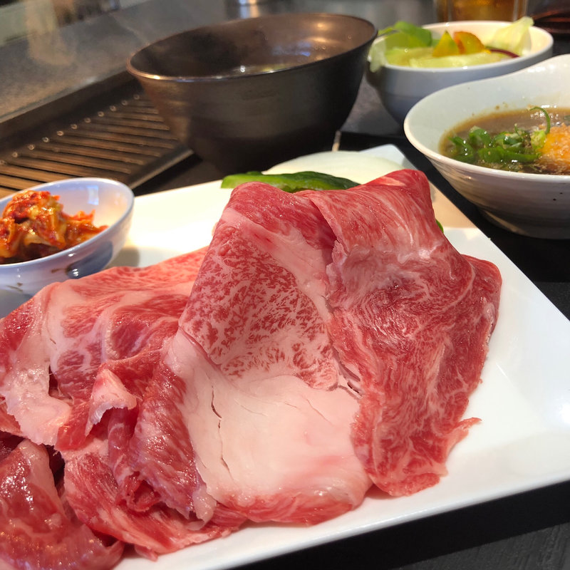 焼きしゃぶ定食(焼肉 じゃりン子)