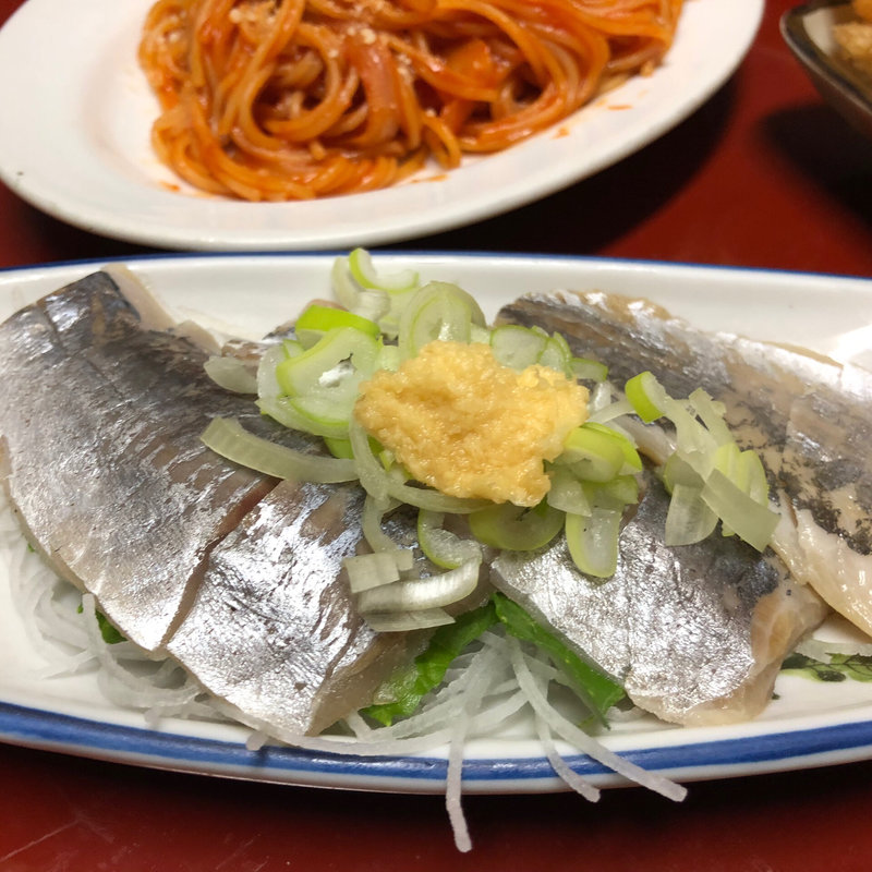 アジ刺身(新京)