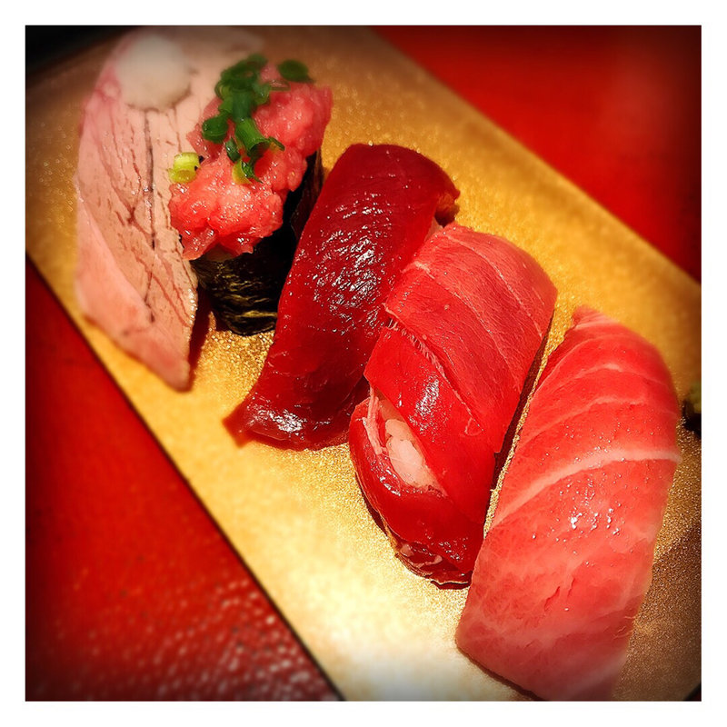 マグロ5種(金沢まいもん寿司 マークイズ福岡ももち)