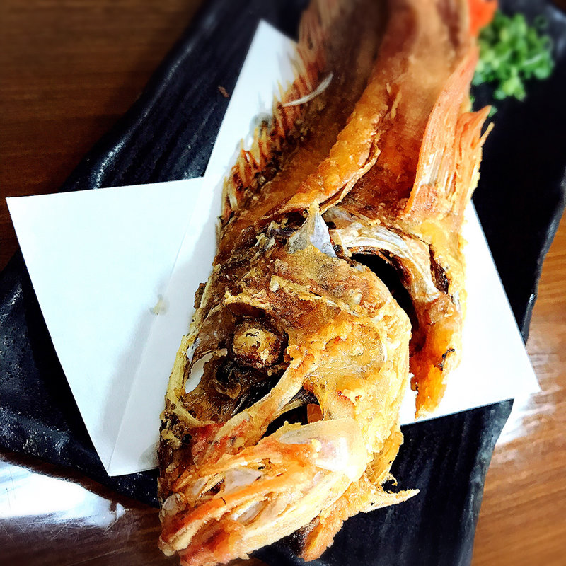 アラカブの唐揚げ(活魚 大力)