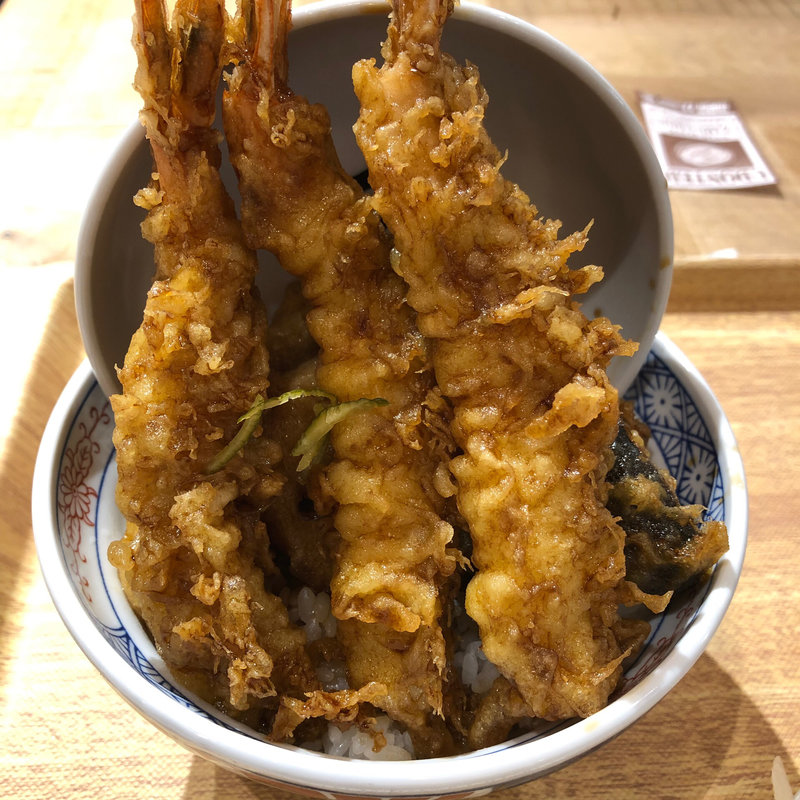 海老三本丼(天麩羅えびのや)
