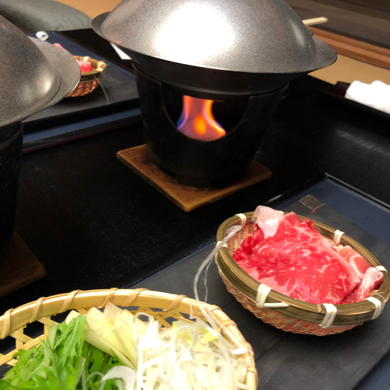 台の物 上州牛 つゆしゃぶ(四万温泉 積善館 （しまおんせん せきぜんかん）)