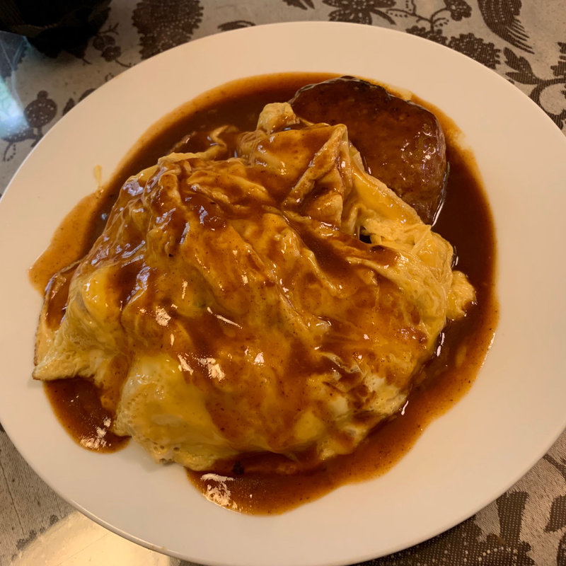 オムライスとハンバーグのセット(和泉屋)