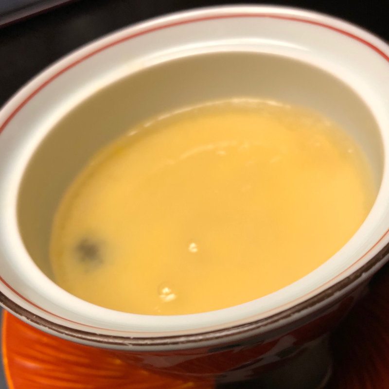 蒸物 新玉葱 フォアグラ蒸し(四万温泉 積善館 （しまおんせん せきぜんかん）)