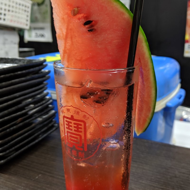 丸ごとすいかサワー(ふくふく)