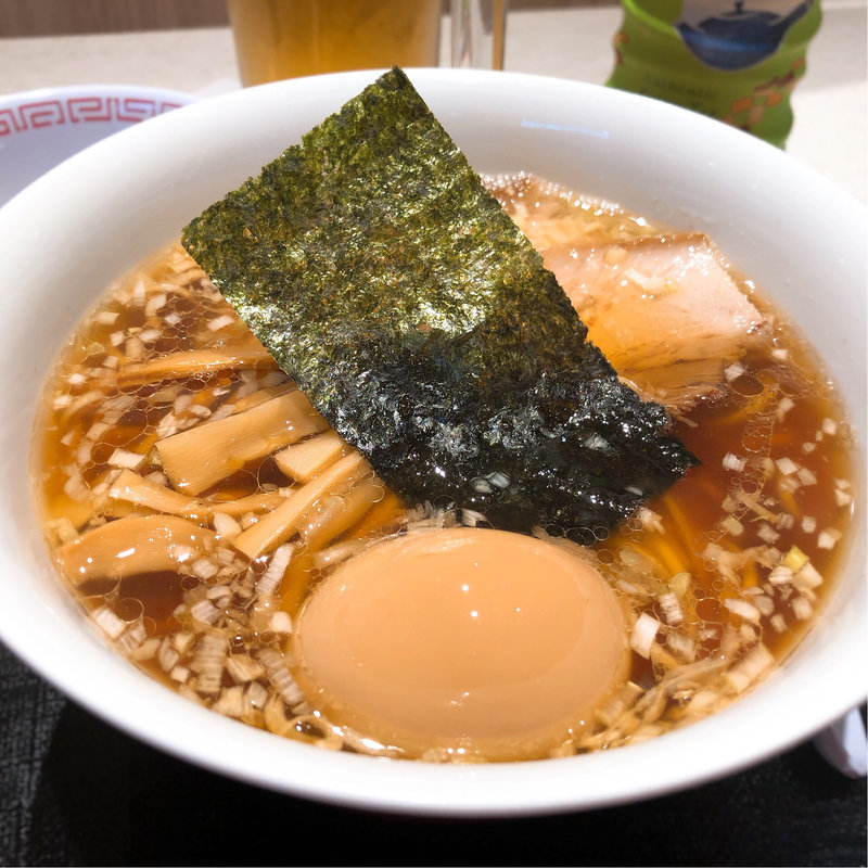 中華そば 味玉入り(中華そば カドヤ食堂 西宮ガーデンズ店)