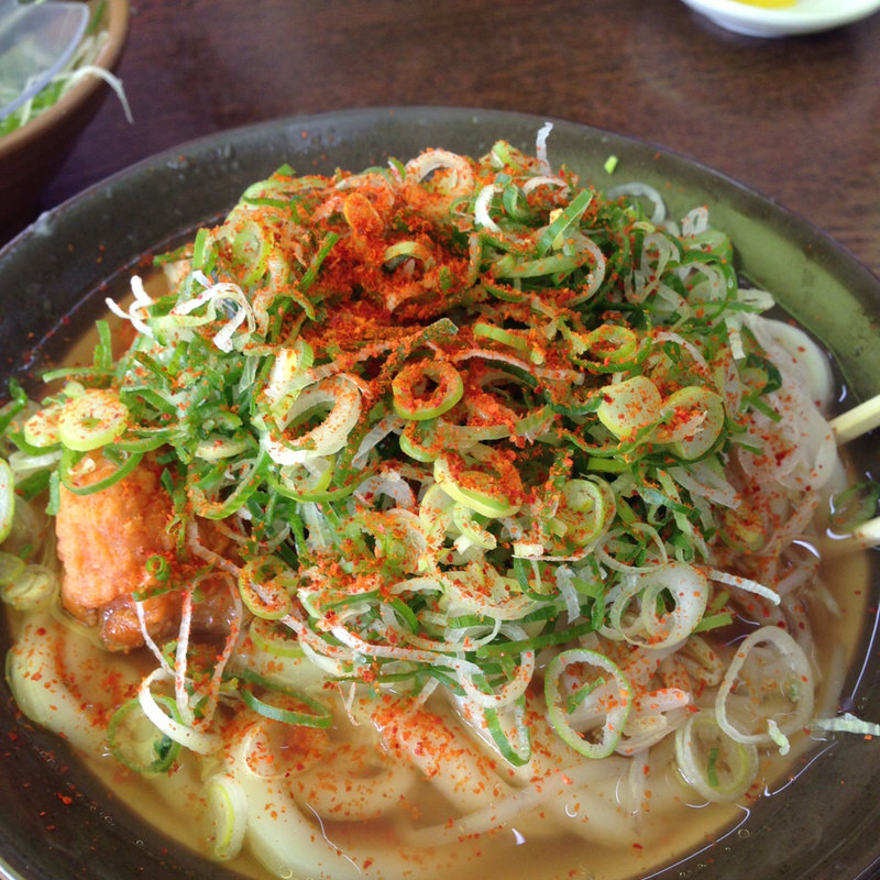 からあげうどん(牧のうどん 今宿店)