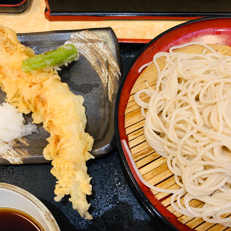 穴子天せいろ(小諸そば 御徒町店)