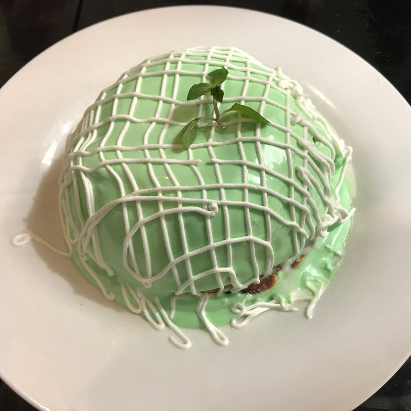 メロンパンケーキセット(喫茶 ブリッヂ)