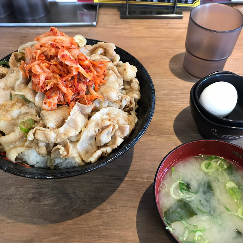 キムチすた丼(伝説のすた丼屋 狭山店)