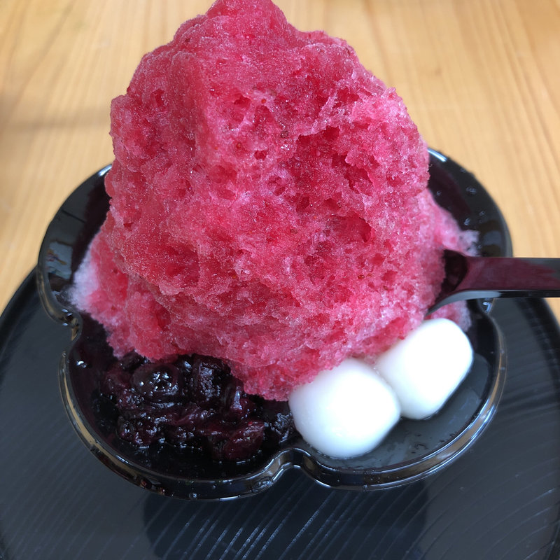 山の上ブルーベリーかき氷(村茶屋（道の駅 お茶の京都みなみやましろ村）)