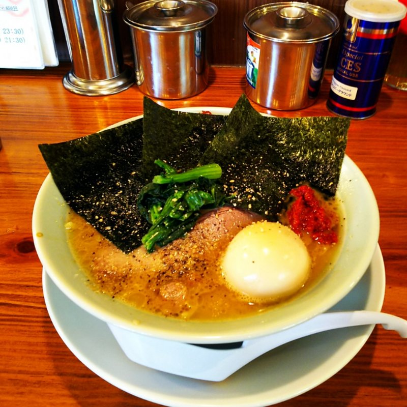 ラーメン煮玉子(濱之家 入谷店)