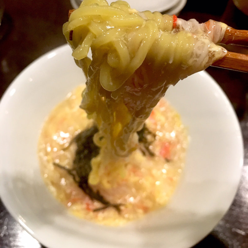 カニ玉あんかけそば(酒場おっとん)
