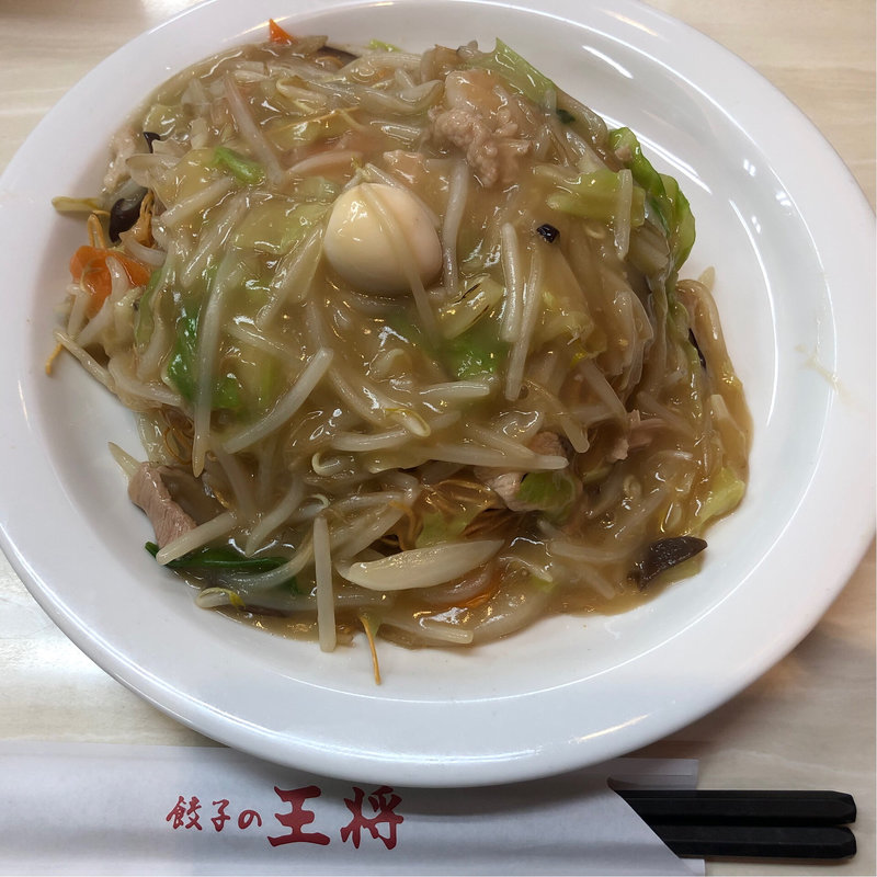 揚そば(餃子の王将 長尾店)