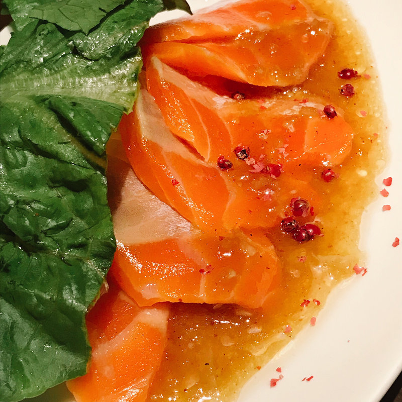 サーモンのカルパッチョ(坐・和民 淀屋橋店 （ざ・わたみ）)