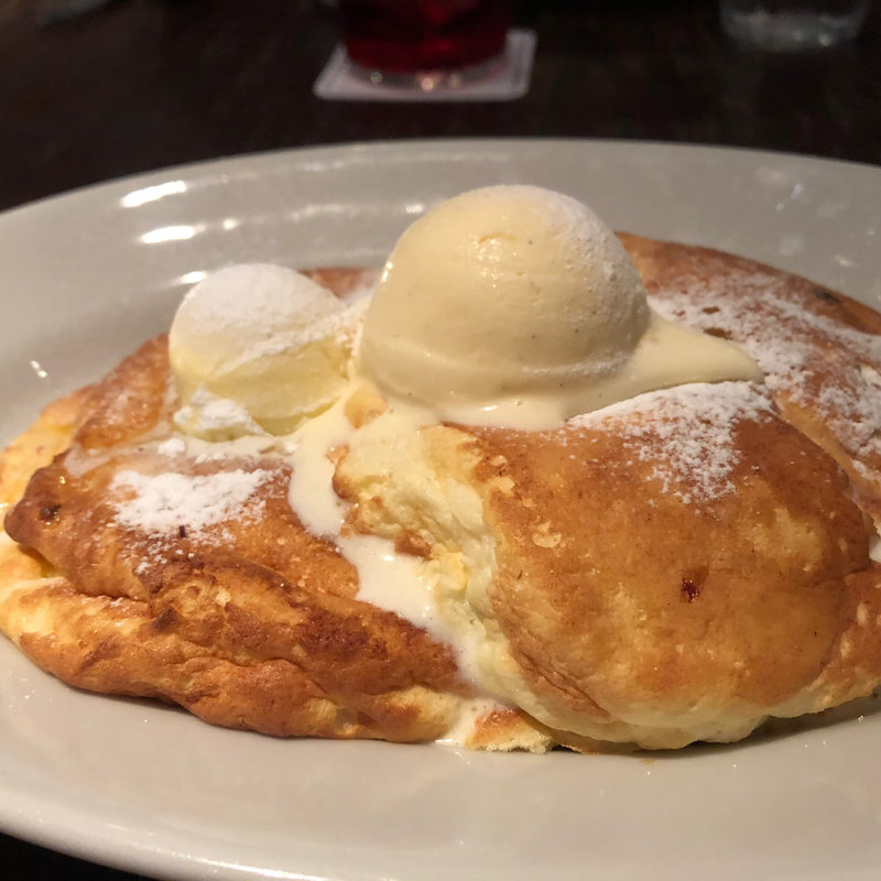 パンケーキ＋アイスクリーム(ノッツコーヒーロースターズ)